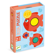 DJECO Képkirakó - halacskás színegyeztetős játék - Little Puzzle puzzle, kirakós