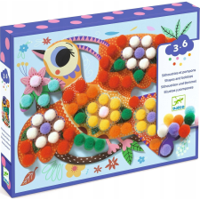 DJECO Kollázsok pompomokkal - Madarak (DJ00070) kreatív és készségfejlesztő