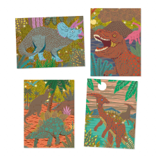 DJECO Kreatív kaparós játék Dinosaurs, Djeco kreatív és készségfejlesztő