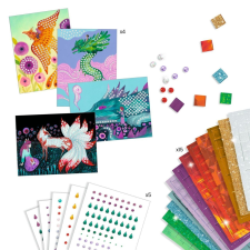 DJECO Kreatív mozaikjáték Mythical Creatures, Djeco kreatív és készségfejlesztő