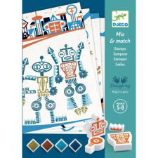 DJECO Kreatív nyomdakészlet - Alien és robotok - Alien robots - Djeco kreatív és készségfejlesztő