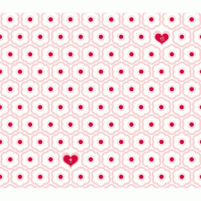 Djeco: Little Big room Dekortapéta - Kis szívek - Small hearts kreatív és készségfejlesztő