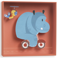 DJECO : Little Big room Falikép - Viziló - Hippopotamus kreatív és készségfejlesztő