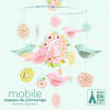 DJECO : Little Big room Szélmobil föggődísz - Tavaszi madárkák - Spring Birds