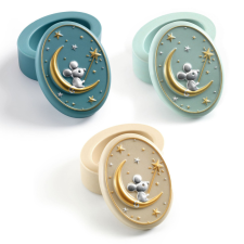  Djeco: Little Big room Tejfogtároló doboz - Pasztell színekben - Pastel toothbox kreatív és készségfejlesztő