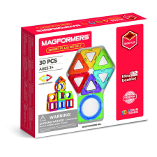 DJECO Mágneses építőkészlet - Magformers Basic Plus 30 szett barkácsolás, építés
