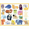 DJECO Matricák - Összetartozás - Coloured stickers mums and babies DJECO