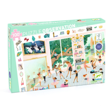 DJECO Megfigyeltető puzzle - Balett iskola, 100 db-os - The dance school puzzle, kirakós