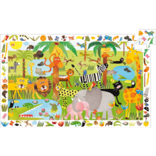 DJECO Megfigyeltető puzzle - Dzsungel, 35 db-os - Jungle- DJECO puzzle, kirakós
