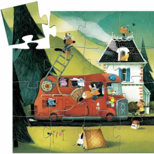  Djeco Mini puzzle - A tűzoltóautó - The fire truck puzzle, kirakós