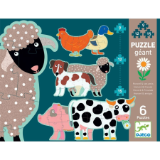 DJECO Óriás puzzle-Háziállatok - Djeco kreatív és készségfejlesztő