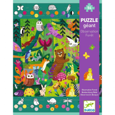 DJECO Óriás rejtvény Kalandok az erdőben, Djeco puzzle, kirakós