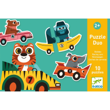 DJECO Párosító puzzle 10db-os - Autók és állatok kreatív és készségfejlesztő