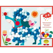 DJECO Pompom-kép készítő - Simogatni való kutyák - Dogs to stroke - Djeco kreatív és készségfejlesztő