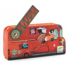  DJECO puzzle tűzoltóautó 16 darabos puzzle, kirakós