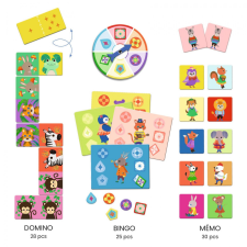  Djeco Társasjáték - Kis barátok bingo, memória, dominó - Little friends társasjáték