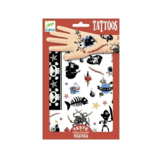 DJECO Tetováló matricák - Kalózok - Pirates- DJECO kreatív és készségfejlesztő