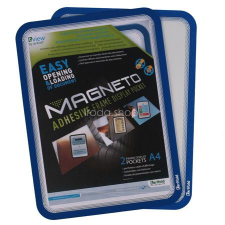 DJOIS Infokeret, öntapadós háttal, A4, DJOIS "Magneto", kék információs tábla, állvány