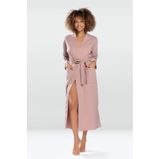 DKaren Melissa női pamut fürdőköpeny, púderszínű L női köntös