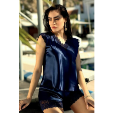 DKaren Skaylor szaténszett, sötétkék S hálóing, pizsama