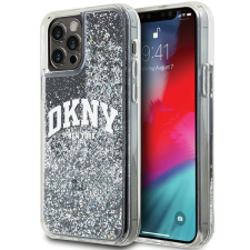 DKNY DKHCP12MLBNAEK Liquid Glitter Big Logo tok iPhone 12/12 Pro - fekete tok és táska
