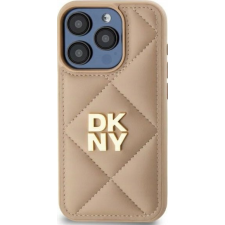 DKNY DKHCP14LPQDSLE Quilted Stack Logo Tok iPhone 14 Pro - Bézs (DKHCP14LPQDSLE) tok és táska