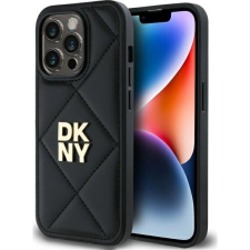 DKNY DKHCP14LPQDSLK Quilted Stack Logo Tok iPhone 14 Pro - Fekete (DKHCP14LPQDSLK) tok és táska