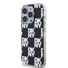 DKNY DKHCP15LHDLCEK IML Checkered Mono Pattern tok iPhone 15 Pro - fekete tok és táska