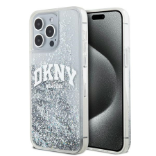DKNY DKHCP15LLBNAET Liquid Glitter Big Logo tok iPhone 15 Pro - fehér tok és táska