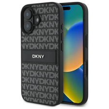 DKNY DKHCP16SPRTHSLK Texture Pattern Tonal Stripe keménytok iPhone 16 - fekete tok és táska