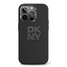 DKNY DKHCP16XSMCBSK Liquid Silicone Metal Logo keménytok iPhone 16 Pro Max - fekete tok és táska