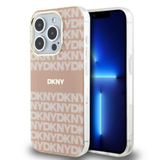 DKNY DKHMP15LHRHSEP IML Mono &amp; Stripe MagSafe-kompatibilis tok iPhone 15 Pro - rózsaszín tok és táska