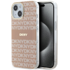 DKNY DKHMP15MHRHSEP IML Mono &amp; Stripe MagSafe-kompatibilis tok iPhone 15 Plus / 14 Plus - rózsaszín