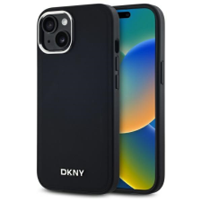 DKNY DKHMP15SPSCMCLK Plain Logo MagSafe-kompatibilis keménytok iPhone 15 - fekete tok és táska