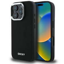 DKNY DKHMP16XPSCMCLK Plain Silver Logo MagSafe keménytok iPhone 16 Pro Max - fekete tok és táska