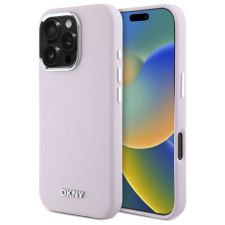 DKNY Dkny Folyékony Szilikon Kis Fém Logótok Magsafe-Hoz Iphone 16 Pro Rózsaszínhoz tok és táska
