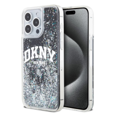 DKNY DKNY Liquid Glitter Arch Logo tok iPhone 14 Pro Max készülékhez fekete tok és táska
