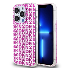 DKNY DKNY PC/TPU Repeat Pattern tok iPhone 15 Pro készülékhez rózsaszín tok és táska