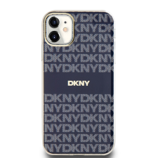 DKNY iPhone 11 MagSafe Mintás középcsíkkal PC TPU Telefon tok - Kék (DKHMN61HRHSEB) mobiltelefon kellék