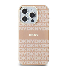 DKNY iPhone 11 / XR MagSafe Mintás középcsíkkal PC TPU Telefon tok - Pink (DKHMN61HRHSEP) mobiltelefon kellék