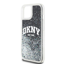 DKNY iPhone 12 / 12 Pro Arch LOGO Glitter műanyag Telefon tok - Fekete (DKHCP12MLBNAEK) tok és táska