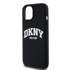 DKNY iPhone 12 / 12 Pro MagSafe Arch LOGO keménykeretes Szilikon Telefon tok - Fekete (DKHMP12MSNYACH)