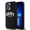 DKNY iPhone 13 / 13 Pro MagSafe Arch LOGO keménykeretes Szilikon Telefon tok - Fekete (DKHMP13LSNYACH)