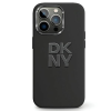 DKNY iPhone 14 Plus / 15 Plus fém LOGO Keménykeretes szilikon Telefon tok - Fekete (DKHCP15MSMCBSK)
