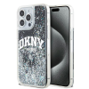 DKNY iPhone 14 Pro Max Arch LOGO Glitter műanyag Telefon tok - Fekete (DKHCP14XLBNAEK)