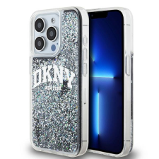 DKNY iPhone 15 Pro Arch LOGO Glitter műanyag Telefon tok - Fekete (DKHCP15LLBNAEK) tok és táska