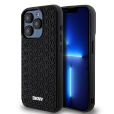 DKNY iPhone 15 Pro Max keménykeretes 3D gumi Telefon tok - Fekete (DKHCP15X3DRPWK) tok és táska
