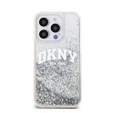 DKNY Liquid Glitter Arch Logo iPhone 14 Pro hátlap tok, átlátszó tok és táska