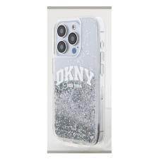 DKNY Liquid Glitter Arch Logo iPhone 15 Pro tok, átlátszó tok és táska