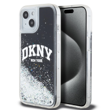 DKNY Liquid Glitter Arch Logo tok iPhone 11 készülékhez fekete (900763) tok és táska